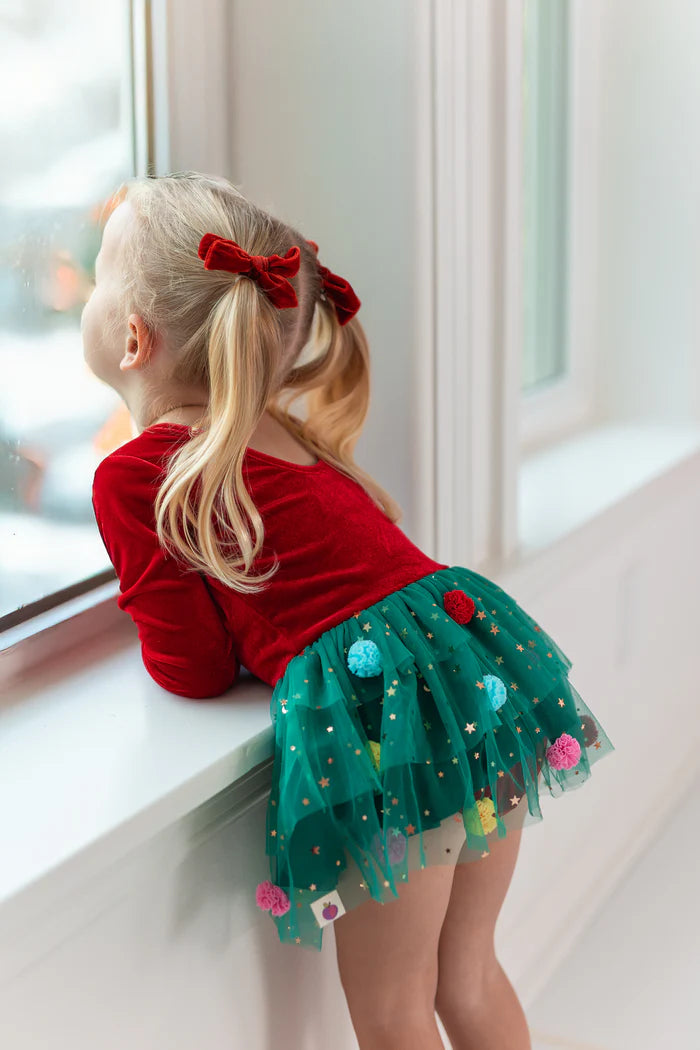 Farrah Velvet Leotard - Twinkle Tree