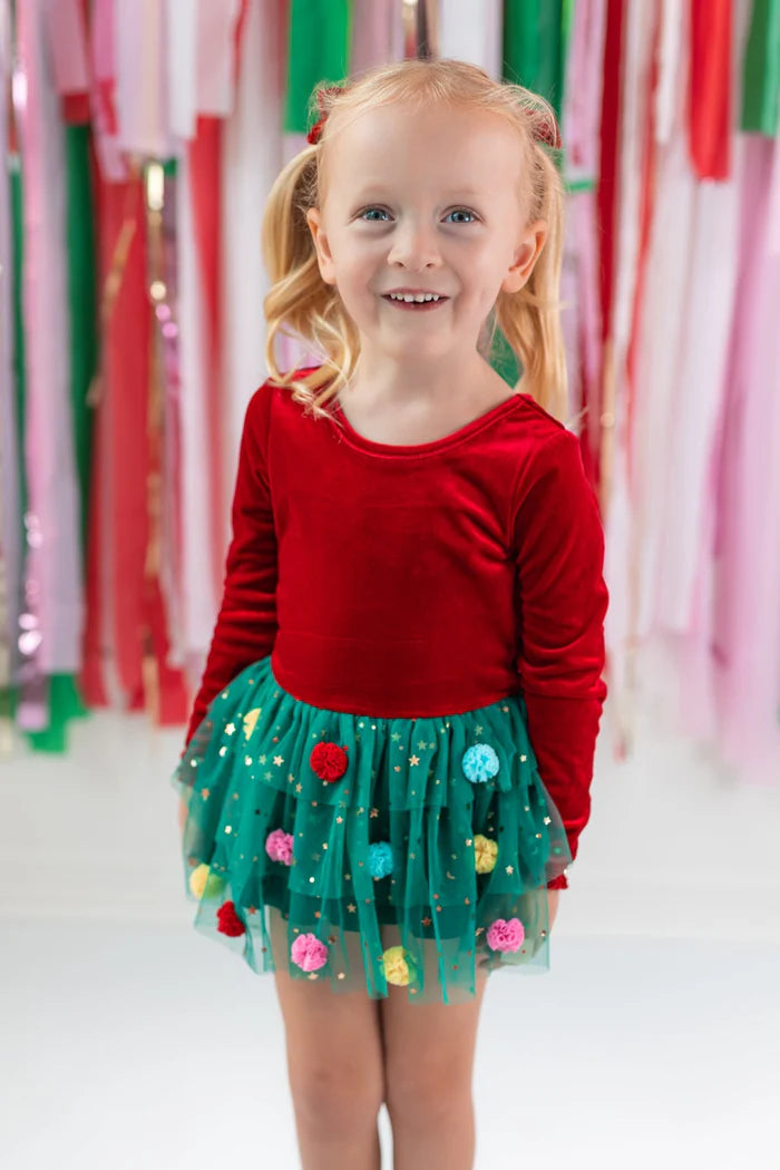 Farrah Velvet Leotard - Twinkle Tree