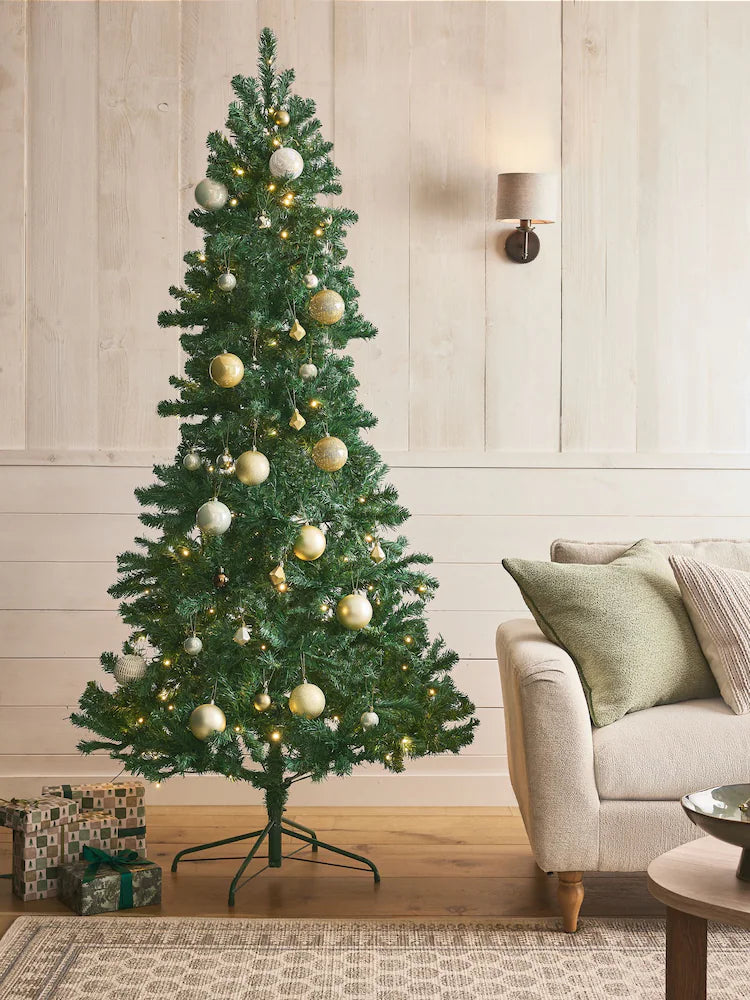 Green Forest Pine Pre Lit 7ft Christmas Tree