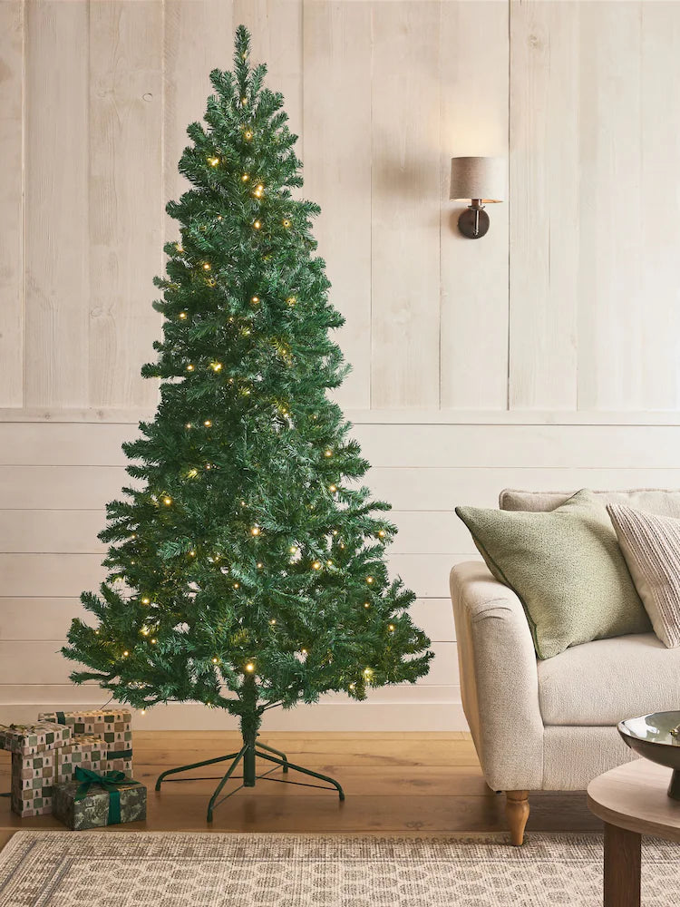 Green Forest Pine Pre Lit 7ft Christmas Tree