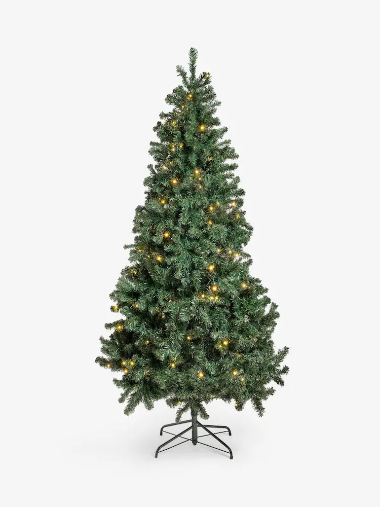 Green Forest Pine Pre Lit 7ft Christmas Tree