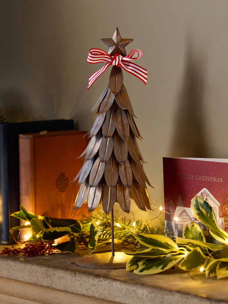 Bronze Metal Christmas Tree Ornament