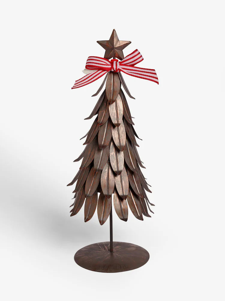 Bronze Metal Christmas Tree Ornament