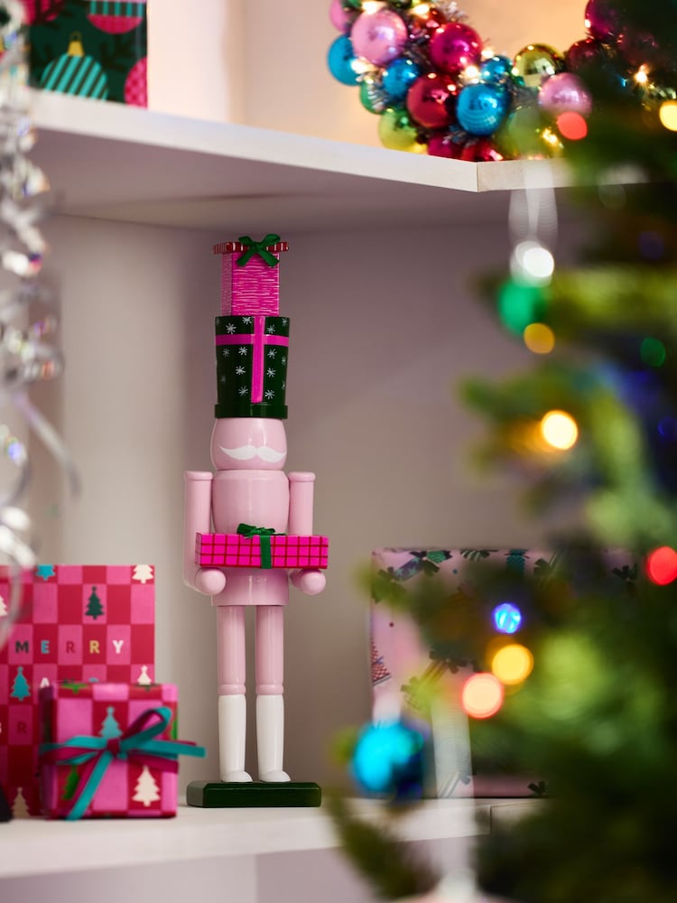 Pink Christmas Nutcracker Ornament