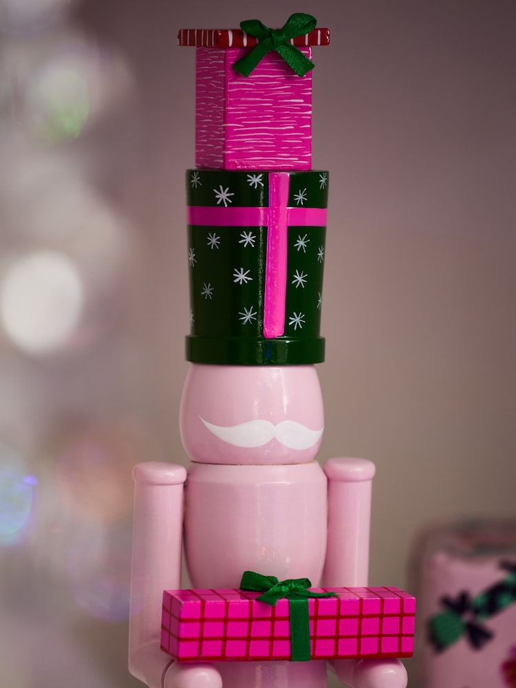 Pink Christmas Nutcracker Ornament