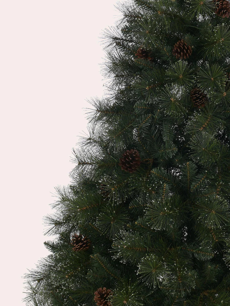 Laura Ashley Green 7ft Pre Lit Dew Drop Christmas Tree