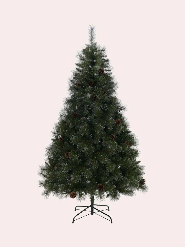 Laura Ashley Green 7ft Pre Lit Dew Drop Christmas Tree
