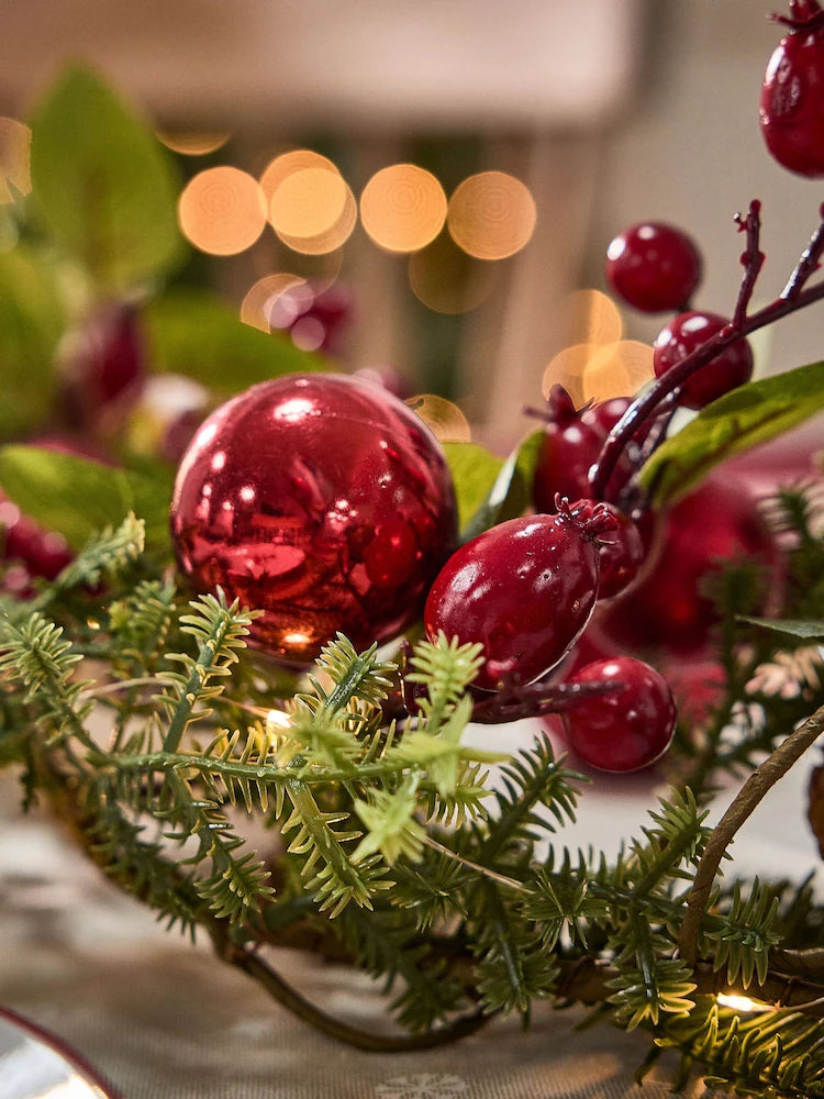 Dibor Berries and Baubles 150cm PreLit Christmas Garland