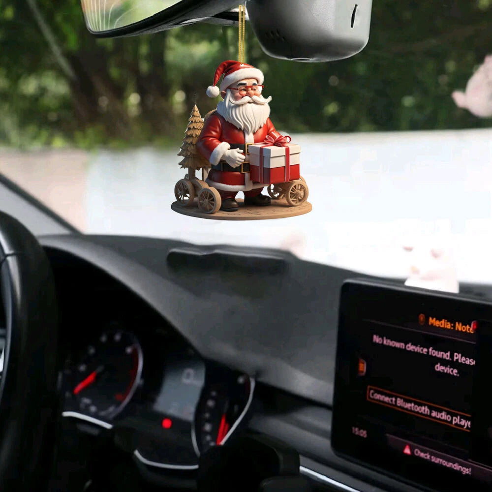 Christmas Cartoon Santa Claus Pendant Christmas Tree Hanging Oranment Decoration