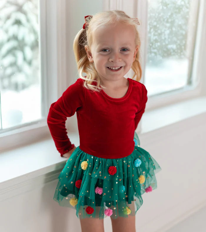 Farrah Velvet Leotard - Twinkle Tree